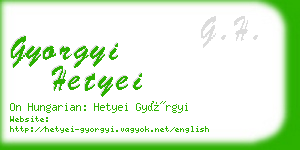 gyorgyi hetyei business card